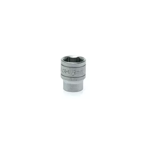 Teng Tools 1/4 inch Drive 12 mm Standard Socket, 6 Point, 25 mm Overall Length, M140512-C