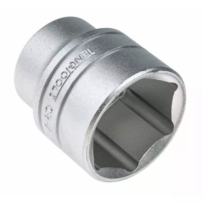 Teng Tools 1/2 inch Drive 33 mm Standard Socket, 6 Point, 45.5 mm Overall Length, M1205336-C