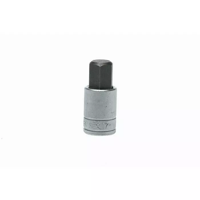 Teng Tools 1/2 inch Drive Bit Socket, Hex Bit, 17 mm, M121517-C