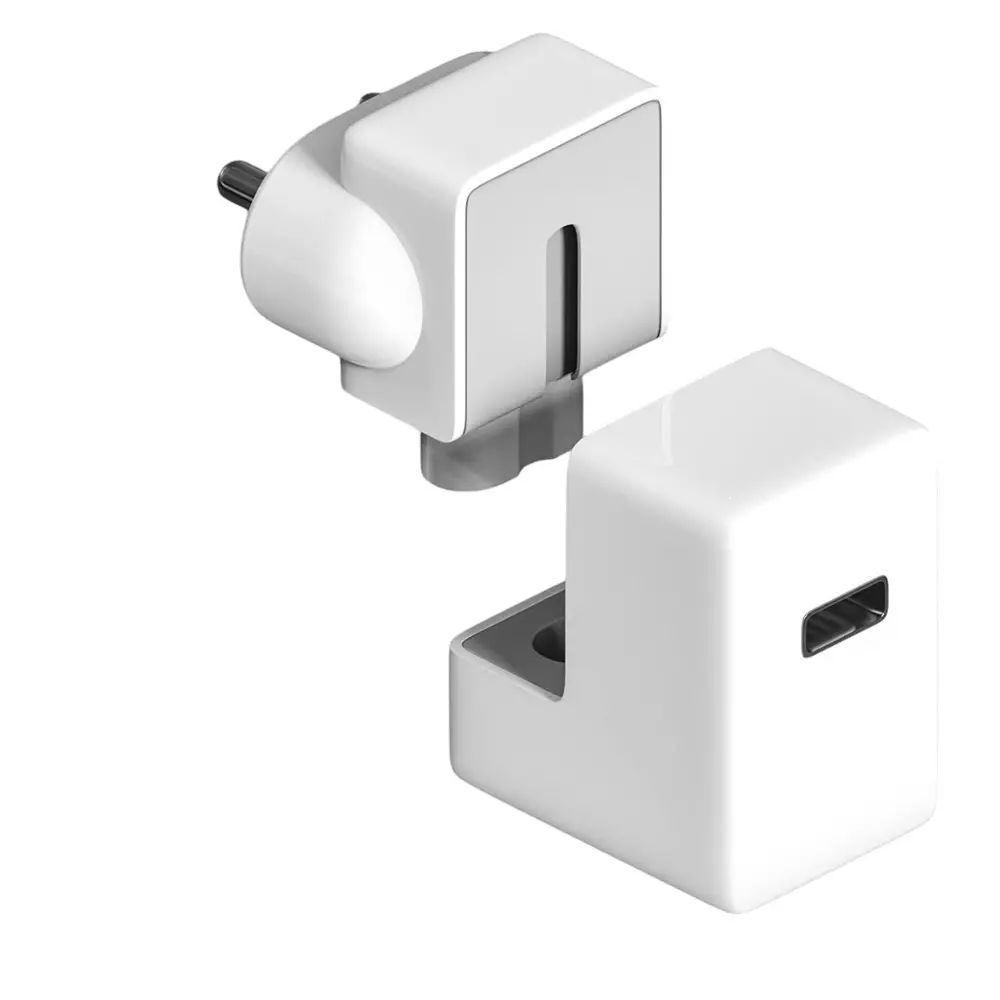LOTA AC Plug Adapter 100-240 VAC DC 5 V White with Fuse, MST-3049-LT