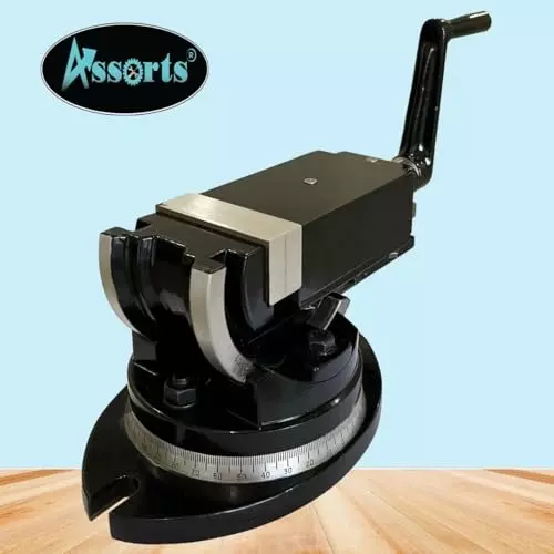 Assorts Precision Milling Vise Swivel & Angle Tilting 75 mm (3 Inch) Size  2 Way Jaw