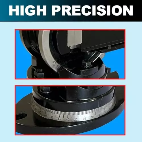 Assorts Precision Milling Vise Swivel & Angle Tilting 75 mm (3 Inch) Size  2 Way Jaw