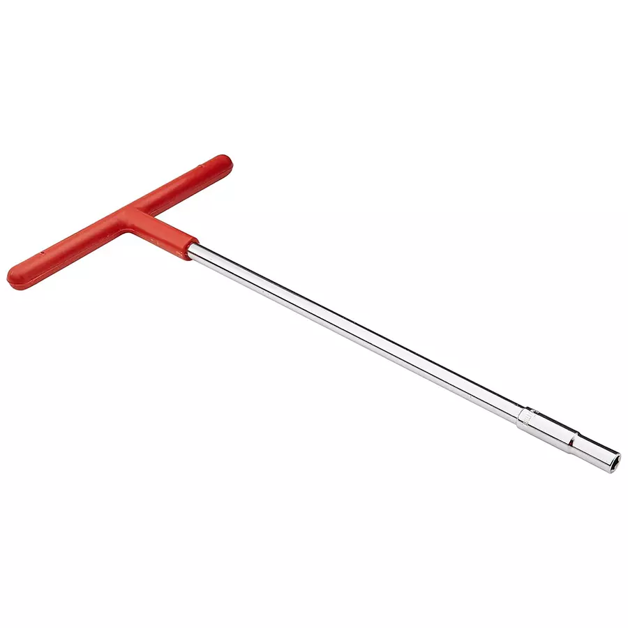 Ultra Touch 19 mm Silver Steel T-Spanner with Red Plastic Handle