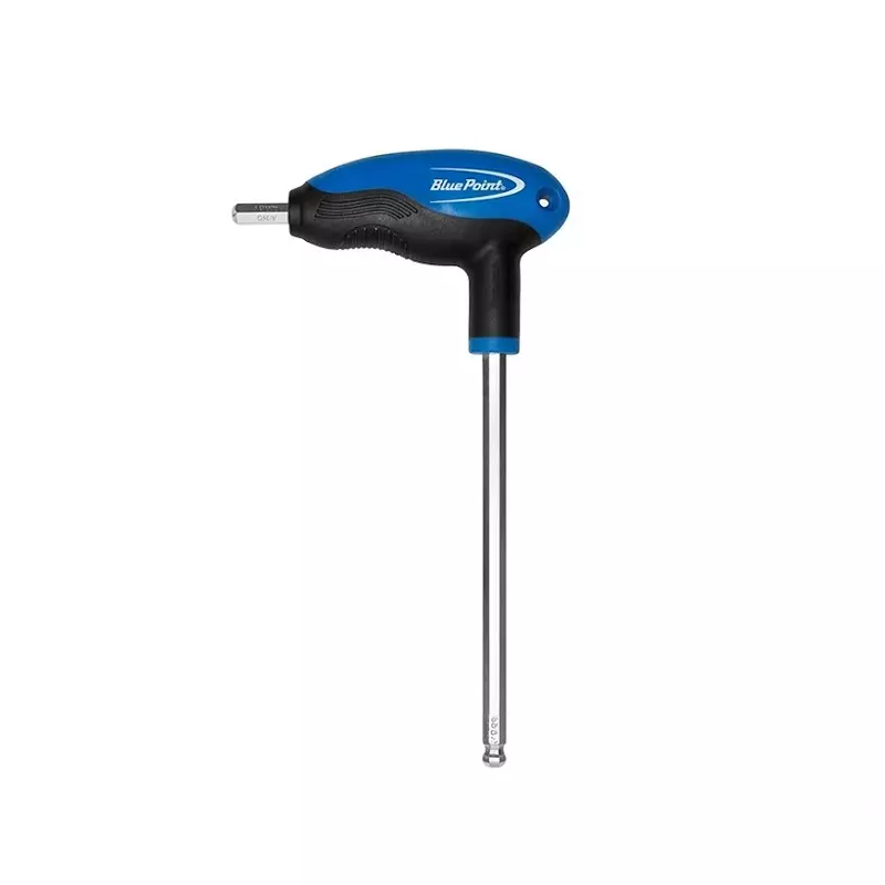 Blue-Point 2.5 mm T-Wrench Ball End S2 Alloy Steel Body Satin Finish and 83 mm Blade Length, BLWTBM2.5