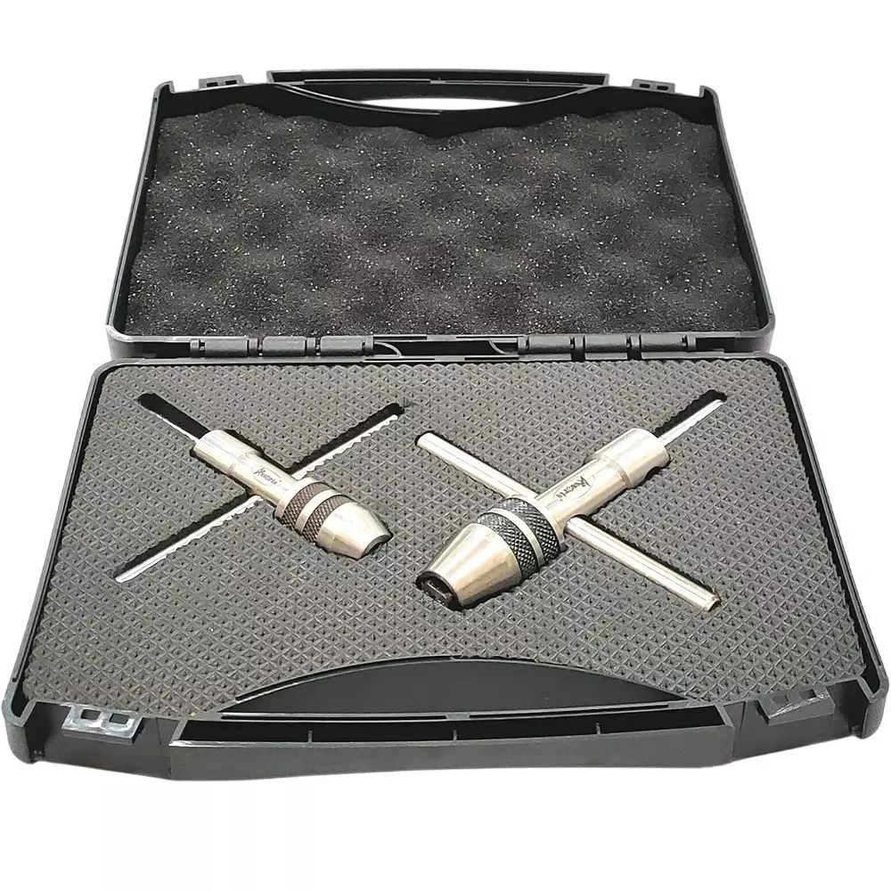 Assorts Spindle Tap Wrench Set Alloy Steel M1.5 to M6 & M6 to M12 Size Range (Pack of 2)