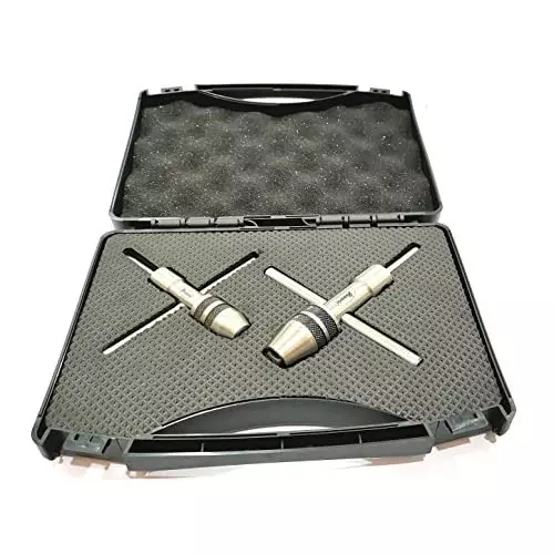Assorts Spindle Tap Wrench Set Alloy Steel M1.5 to M6 & M6 to M12 Size Range (Pack of 2)