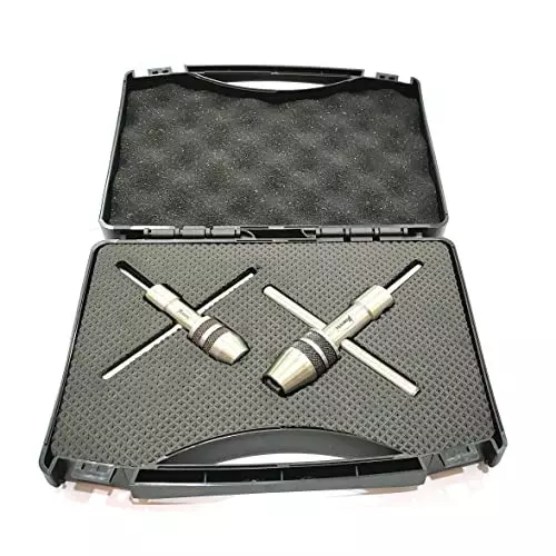 Assorts Spindle Tap Wrench Set Alloy Steel M1.5 to M6 & M6 to M12 Size Range (Pack of 2)