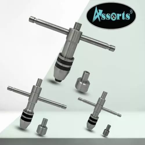 Assorts Precision Guiding Tap with Free-Spinning Cap Tool Steel 2.5 to 15.87 mm (Pack of 3)