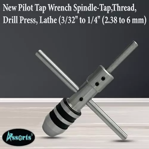 Assorts Pilot Tap Wrench Spindle Alloy Steel Round 1.5 to 6 mm