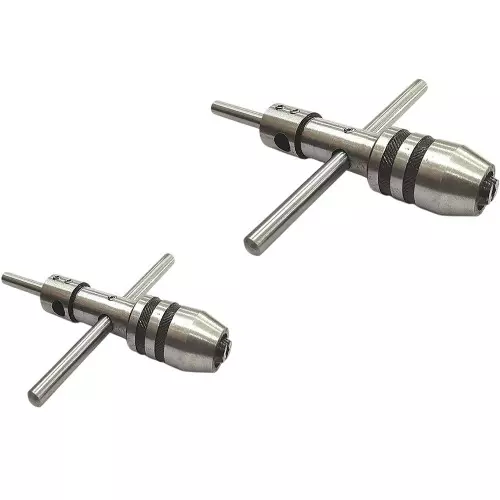 Buyohlic International Spindle Tap Wrench Big and Small Size and 3/32 inch to 1/4 inch and 1/4 inch to 1/2 inch (2.3 to 6.3 mm and 6.3 to 12.7 mm) Range, T3-M03W-WFN3 (Set of 2)