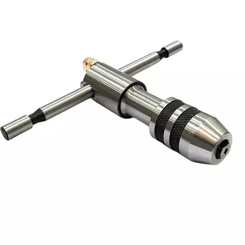 Buyohlic International T-Type Reversible Ratchet Adjustable Tap Wrench Size 5/32 inch to 1/4 inch (4.0 to 6.0 mm), JZ-26EO-MJNG