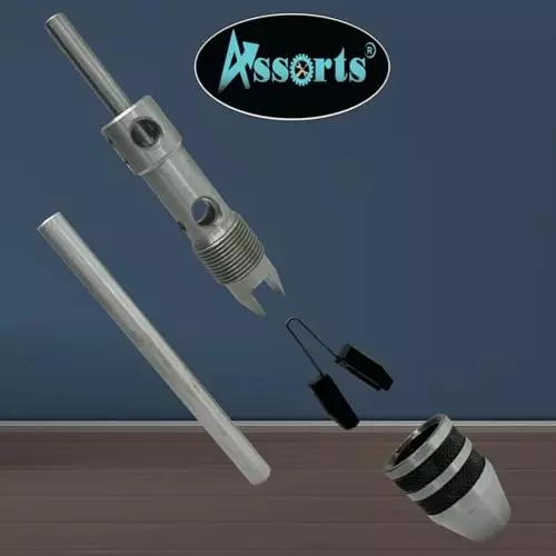Assorts Pilot Tap Wrench Spindle Alloy Steel Round 2.38-6.35 mm & 6.35-12.7 mm (Pack of 2)