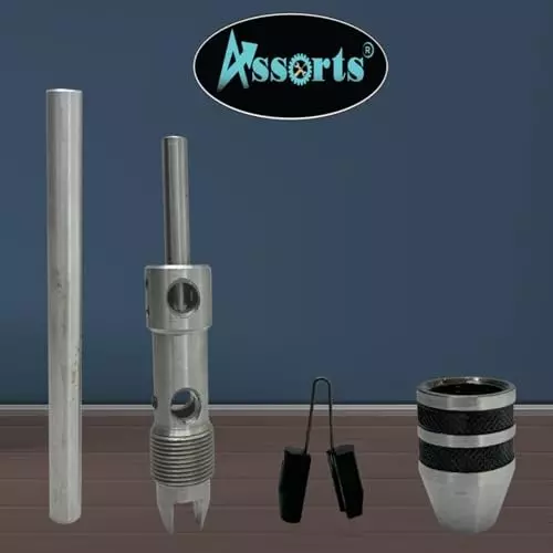 Assorts Pilot Tap Wrench Spindle Alloy Steel Round 2.38-6.35 mm & 6.35-12.7 mm (Pack of 2)