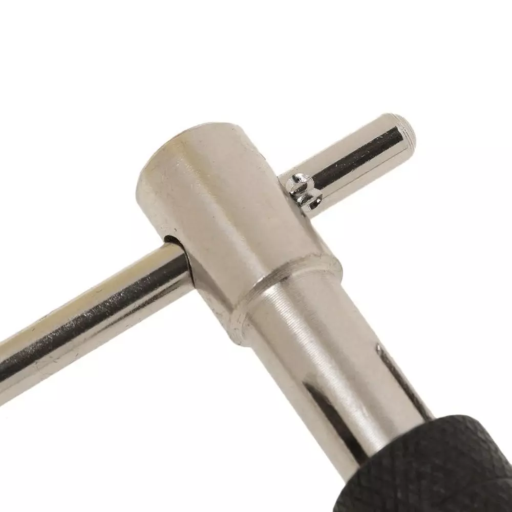 DY TOOLS Professional T-Type Tap Wrench Set Tungsten Steel M3-M8 Thread Size, H42214 (Set of 6 Pcs)