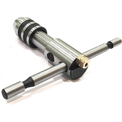 A.D INTERNATIONAL T-Type Reversible Ratchet Adjustable Tap Wrench Size 1/16 inch to 1/2 inch (1.5 to 12.0 mm), SM-NIB6-6JLJ (Set of 3)