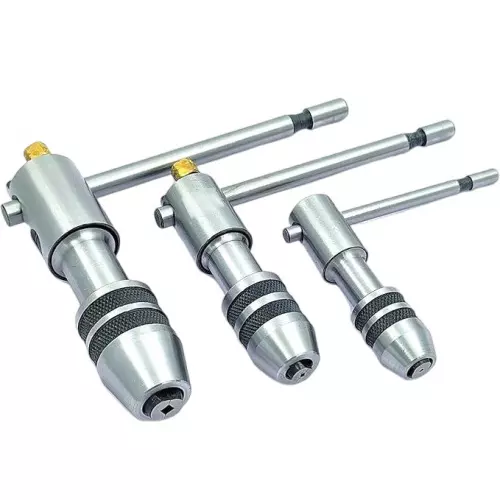 Buyohlic International T-Type Reversible Ratchet Adjustable Tap Wrench Size 1/16 inch to 1/2 inch (1.5 to 12.0 mm), SM-NIB6-6JLJ (Set of 3)