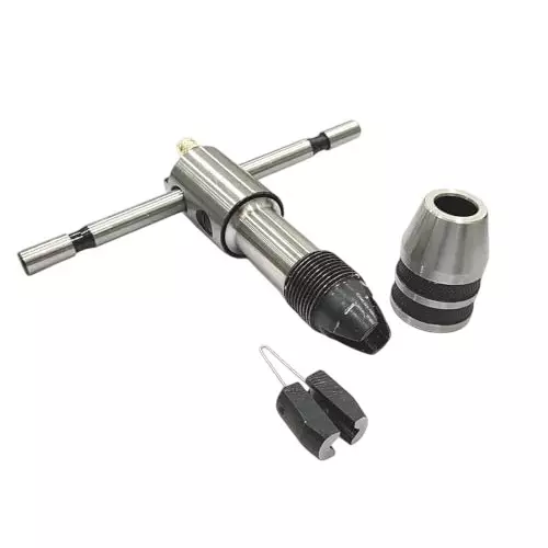 A.D INTERNATIONAL T-Type Reversible Ratchet Adjustable Tap Wrench Size 1/16 inch to 5/32 inch (1.5 to 4.0 mm), U8-V9PV-Z0YY (Pack of 3)