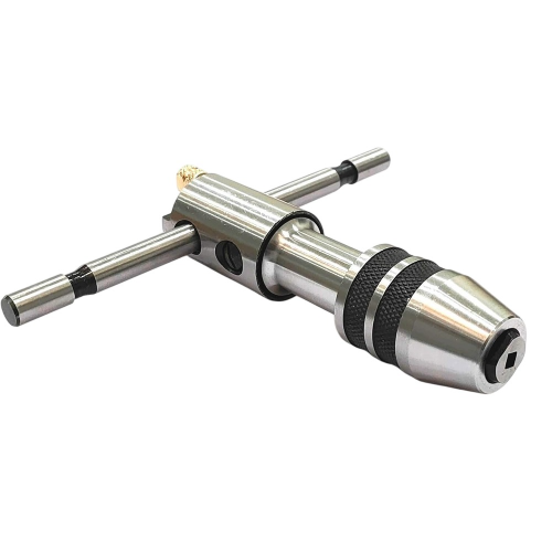 A.D INTERNATIONAL T-Type Reversible Ratchet Adjustable Tap Wrench Size 5/32 inch to 1/4 inch (4.0 to 6.0 mm), JZ-26EO-MJNG