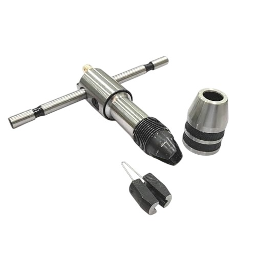 A.D INTERNATIONAL T-Type Reversible Ratchet Adjustable Tap Wrench Size 5/32 inch to 1/4 inch (4.0 to 6.0 mm), JZ-26EO-MJNG