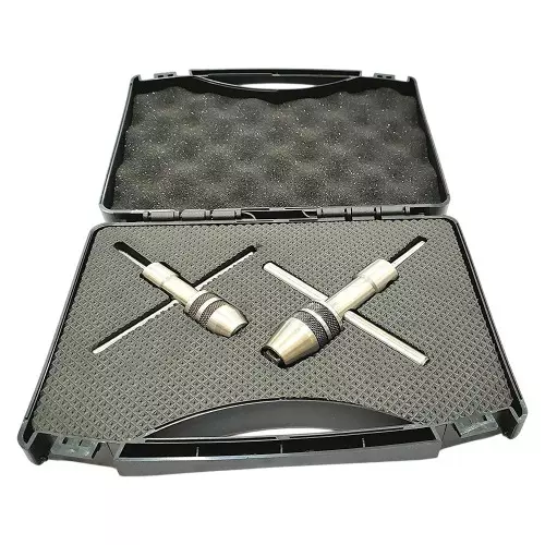 Buyohlic International Spindle Tap Wrench Big and Small Size and 3/32 inch to 1/4 inch and 1/4 inch to 1/2 inch (2.3 to 6.3 mm and 6.3 to 12.7 mm) Range, Z9-U957-3UJD (Set of 2)