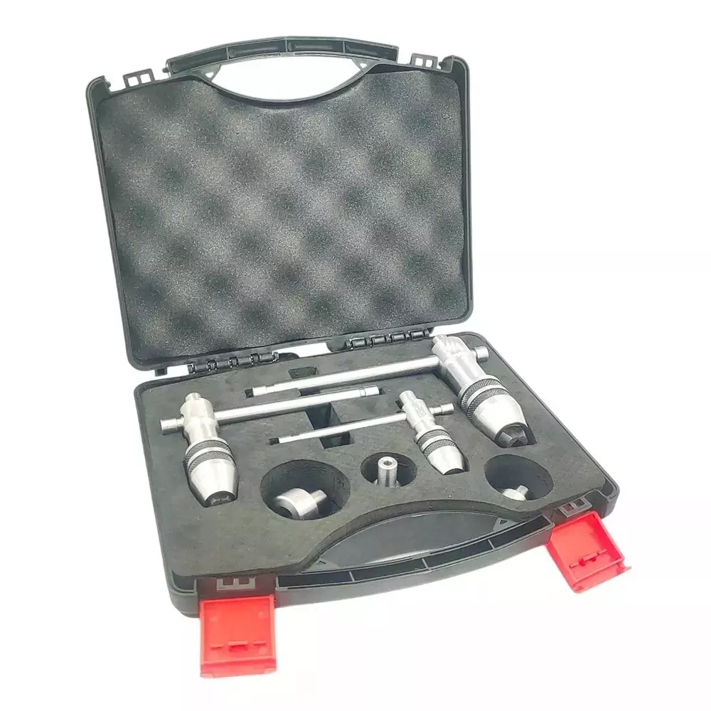 Buyohlic International Guiding Tap Wrench with Freely Spinnable Cap, Accurate Runout Control and Plastic Suitcase, 60-TW-605 (Set of 3)