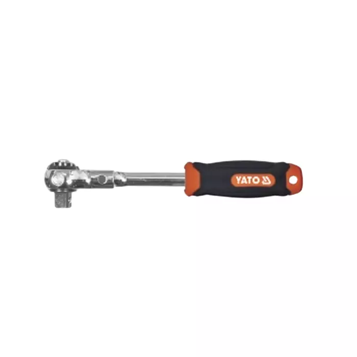 Yato Flexible Ratchet Handle W.Round Head 1/4, YT-07200