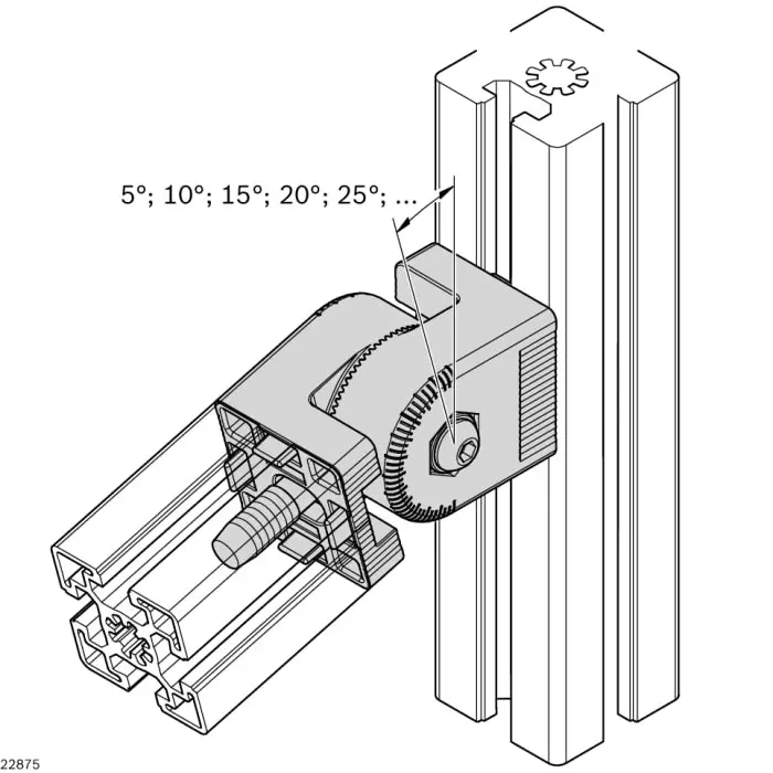 Bosch Rexroth Universal Joint , Double, Plain, Bore 10 mm, 45 x 45 mm Length, 3842546564