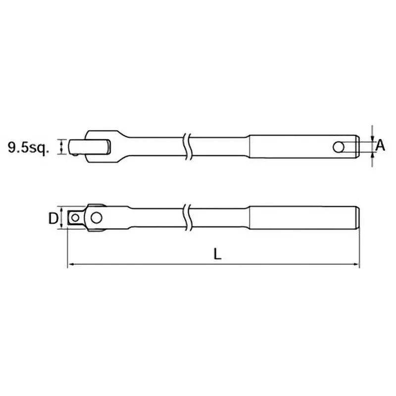 Ktc Ultra Long Spinner Handle 1000 mm Dimension 19 mm Sq. Drive, BS6-1050