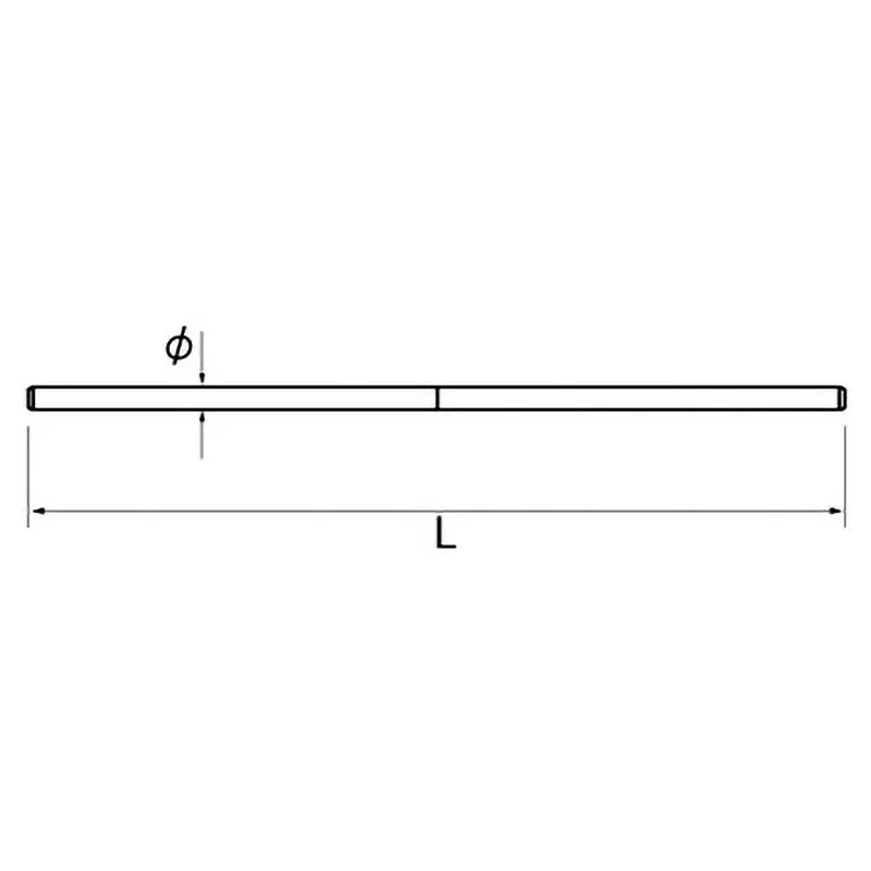 Ktc Bar Handle 500 mm Length 19 mm Diameter, BL40-500
