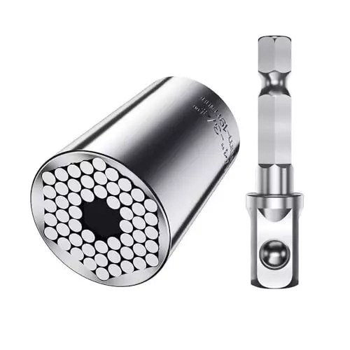 DY TOOLS Universal Wrench Socket Stainless Steel 7 to 19 mm Range