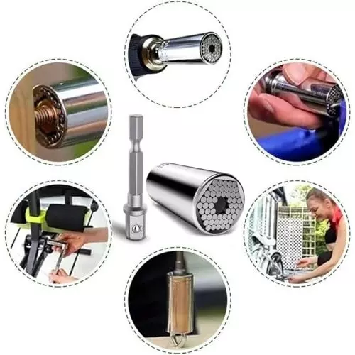 generic-universal-socket-power-drill-adapter-chrome-vanadium-steel-shiny-silver-719-mm-socket-and-54-pin-honeycomb-type