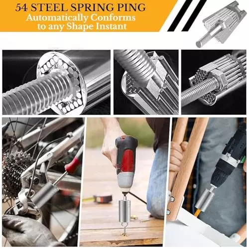 DY TOOLS Multi-Function Universal Socket Wrench with Power Drill Connector Stainless Steel 7-19 mm Size