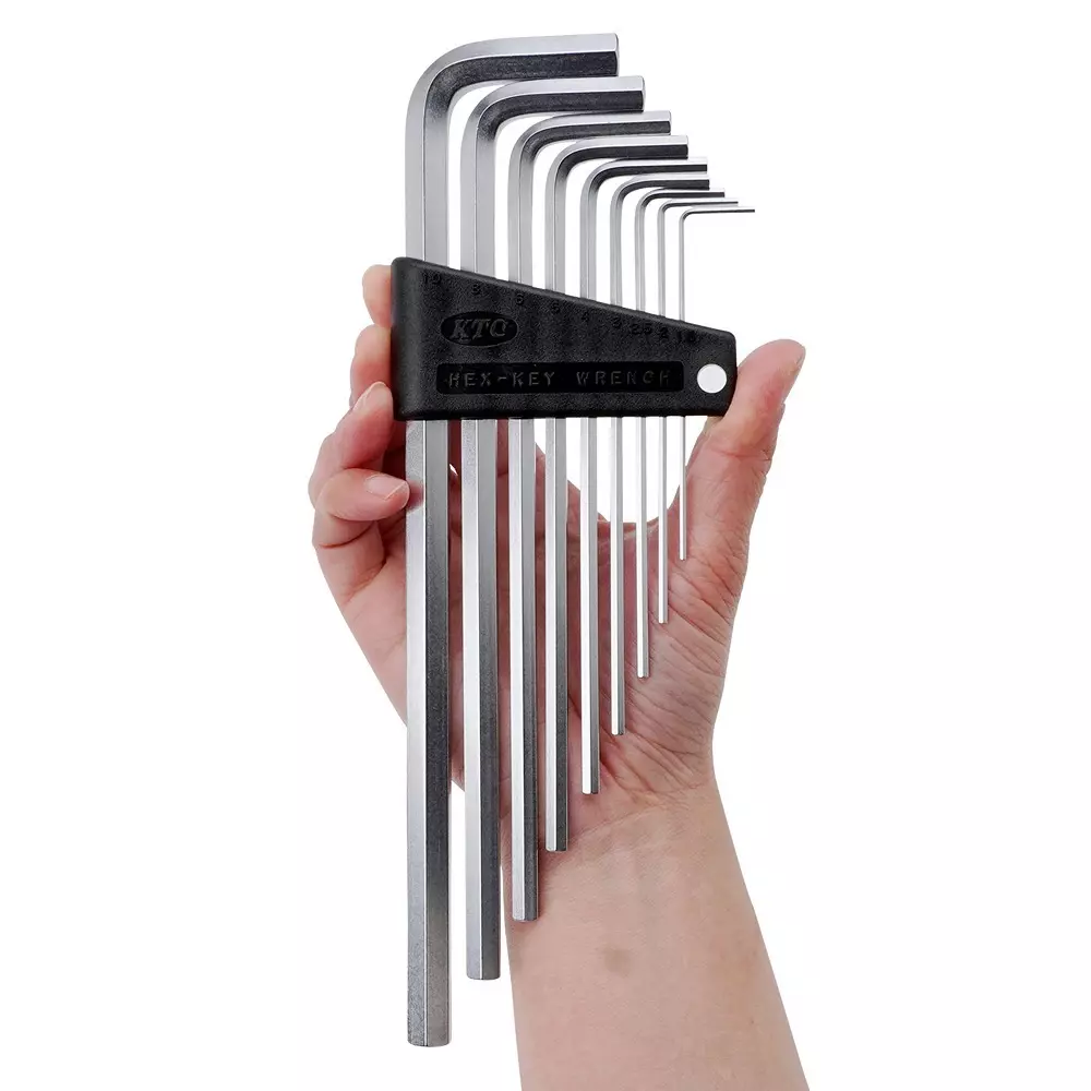 Ktc Long L-Type Hex Wrench Set, HLD1509 (Pack of 9)