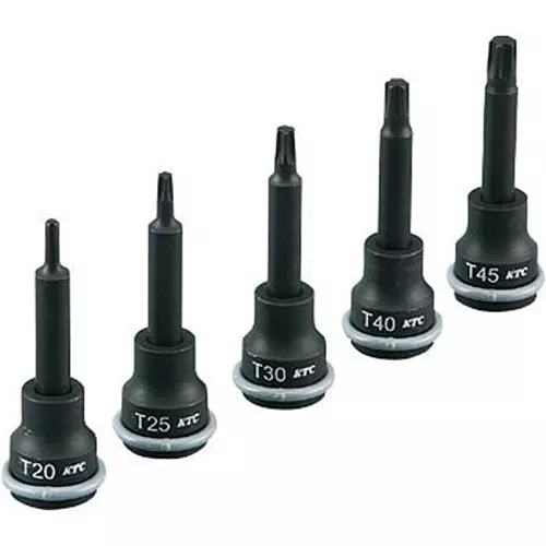 Ktc Impact T-Torx Wrench Set T20P-T45P 9.5 mm Sq. Drive, TBTP305T (Pack of 5)