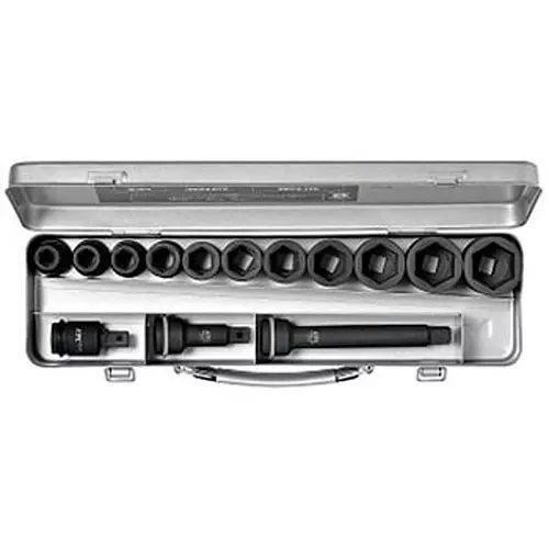 Ktc Socket Wrench Set for Impact Wrench Standard 12.7 mm Sq. Drive, TBP411PA