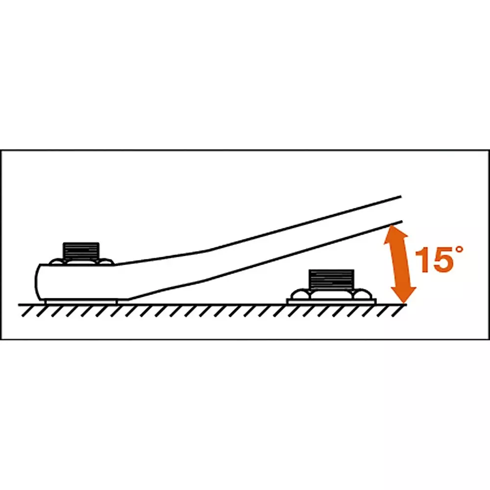 TONE Long Glasses Wrench (15°) 14 x 17 mm, M151417