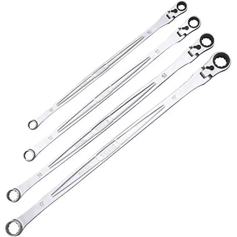 TONE Super Long Swing Ratchet Glasses Wrench Set, RMA400L