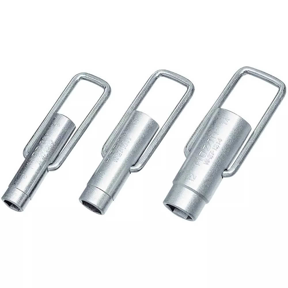 HOZAN Box Wrench Set 8x9/10x11/12x14 mm Width Across Flats, W-27 (Pack of 3)