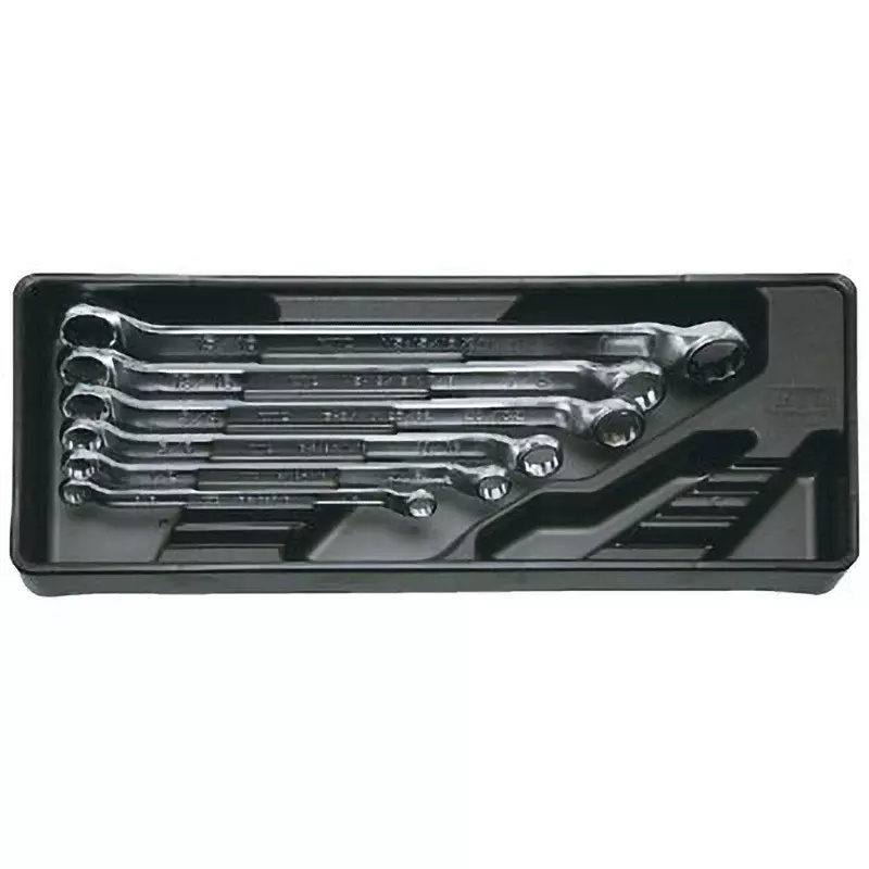 Ktc Box End Wrench Set Offset Type, TM506B (Pack of 6)