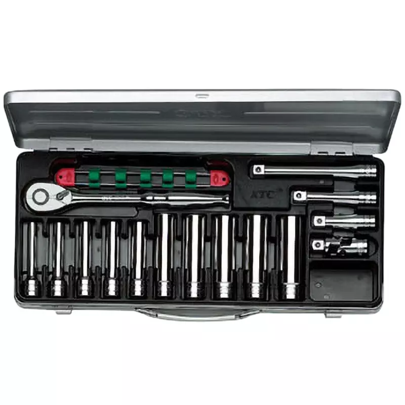 Ktc Deep Socket Wrench Set 12.7 mm Sq. Drive, TB4L10X