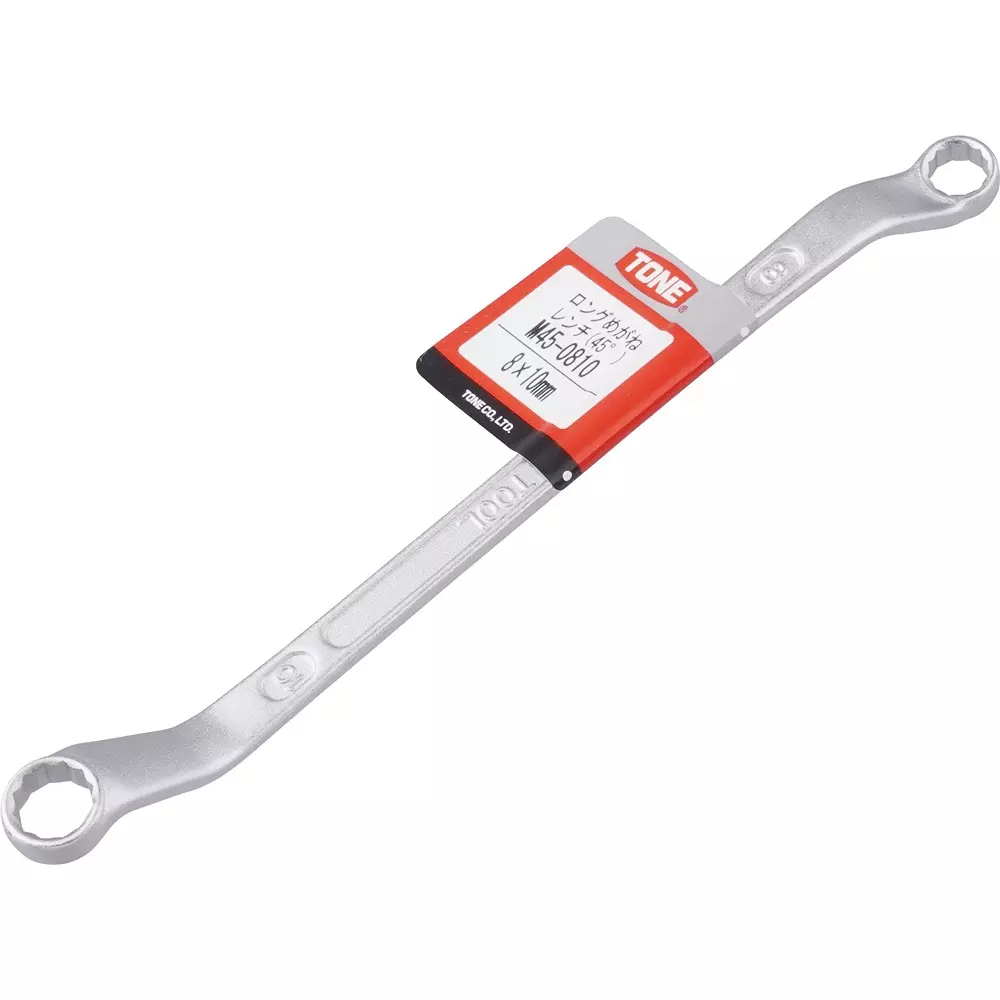 TONE Long Open Mouth Wrench 8 x 10 mmSize 184 mm Length, M45-810