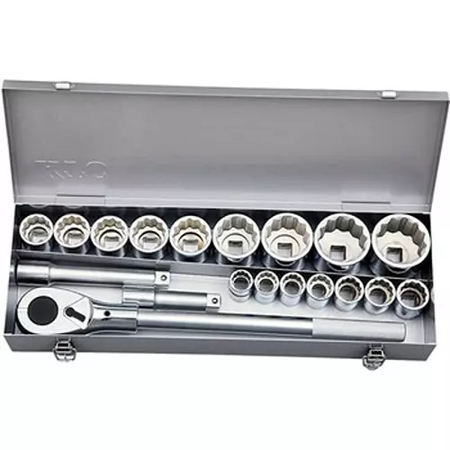 Ktc Socket Wrench Set 22 mm-55 mm 19 mm Sq. Drive, TB619B