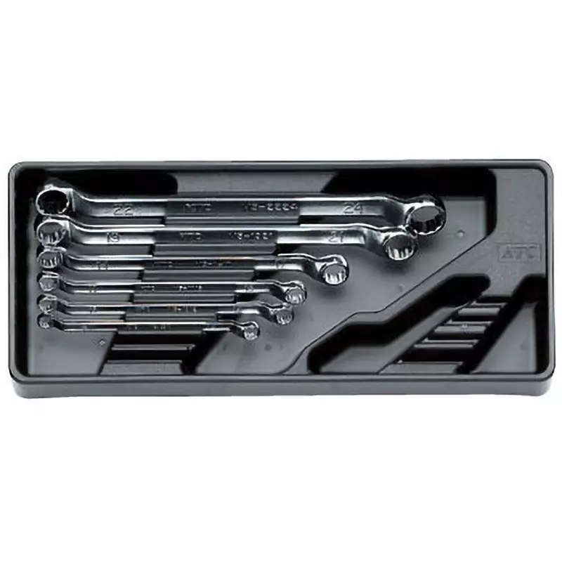 Ktc Box End Wrench Set Offset Type, TM506 (Pack of 6)