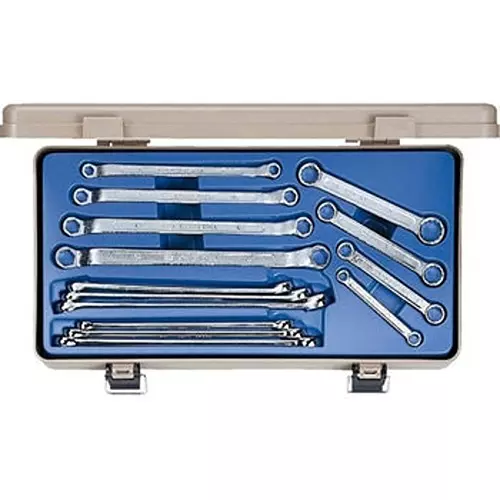 Ktc Box End Wrench Set Straight/Offset Wrenches in Resin Case, M215P (Pack of 14)