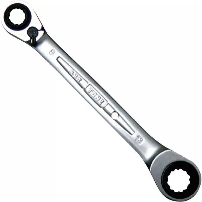 TONE 4-Way Ratchet Glasses Wrench 8 x 10 and 12 x 13 mm, RMW-0813