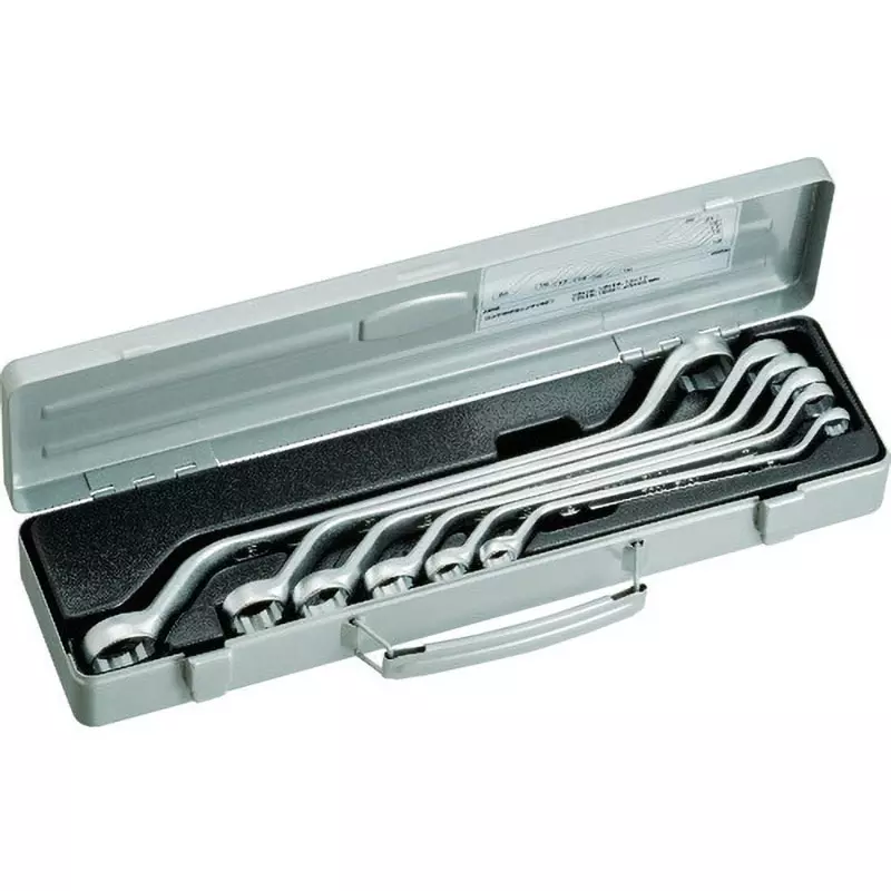 TONE Glasses Wrench Set 45° Long Type 10 x 12, 12 x 14, 14 x 17, 17 x 19, 19 x 21, 23 x 26 mm, 2600M (6 Pcs Set)