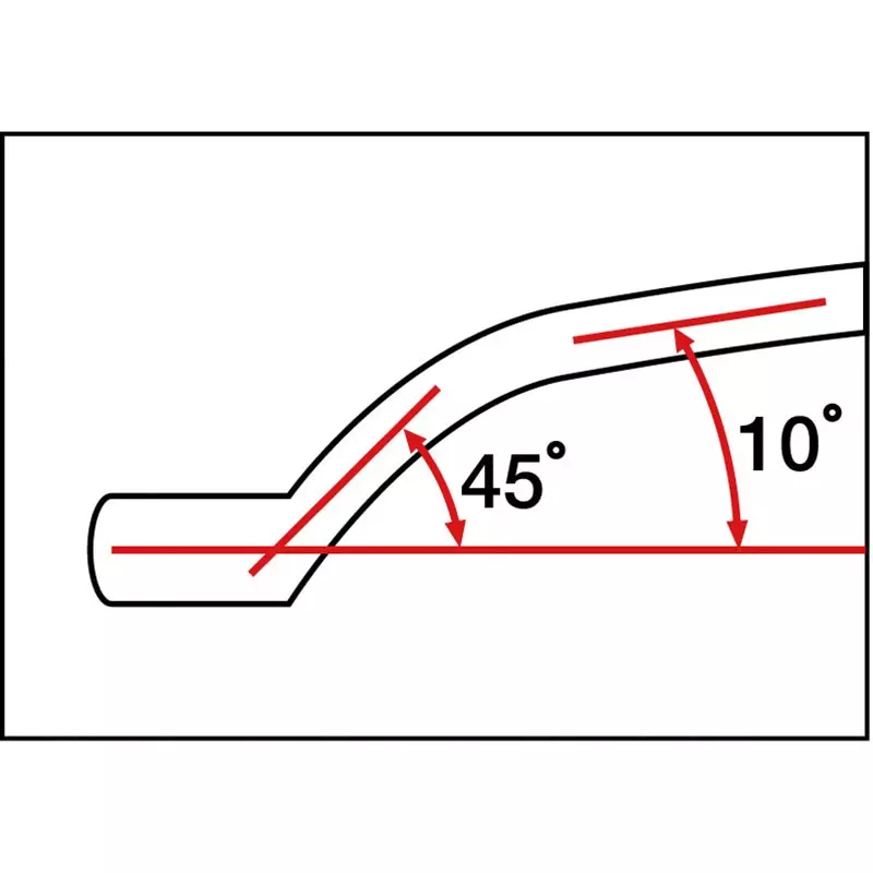 TONE Long Mechanic Glasses Wrench (45° X10°) 10.0 x 12 mm, M441012