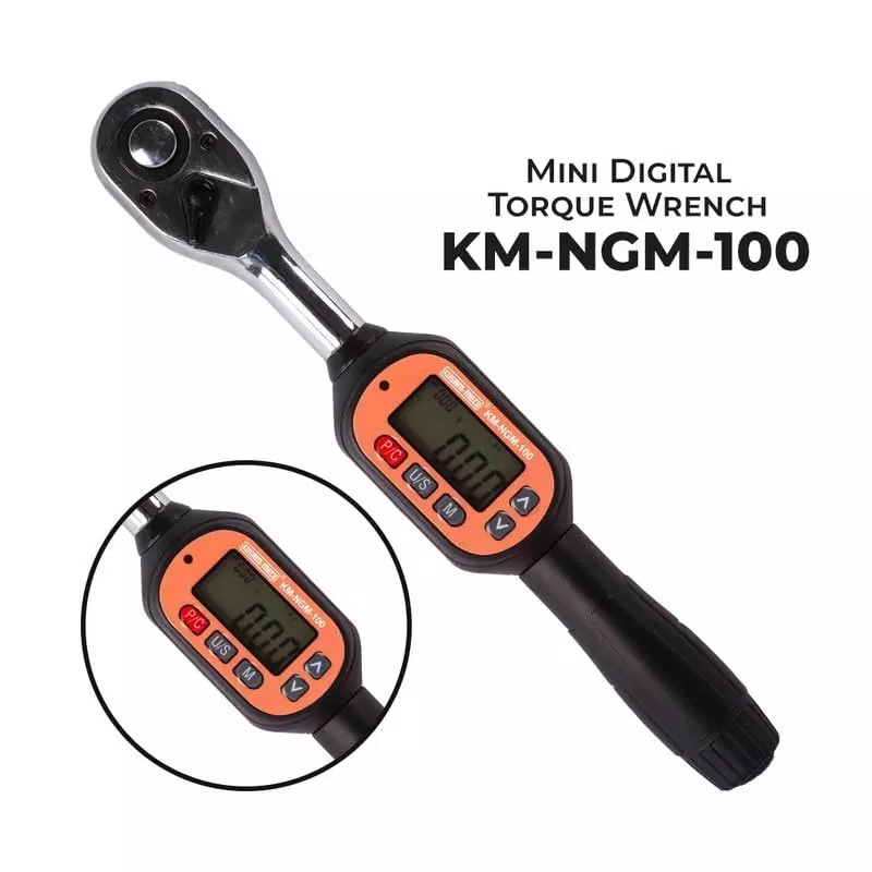 KUSAM-MECO Digital Torque Wrench 100 n.m Operating Range Advanced Technology, KM-NGM-100