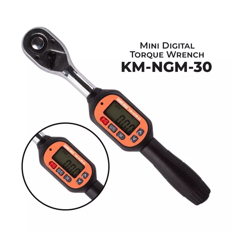 KUSAM-MECO Digital Torque Wrench 30 n.m Operating Range Advanced Technology, KM-NGM-30