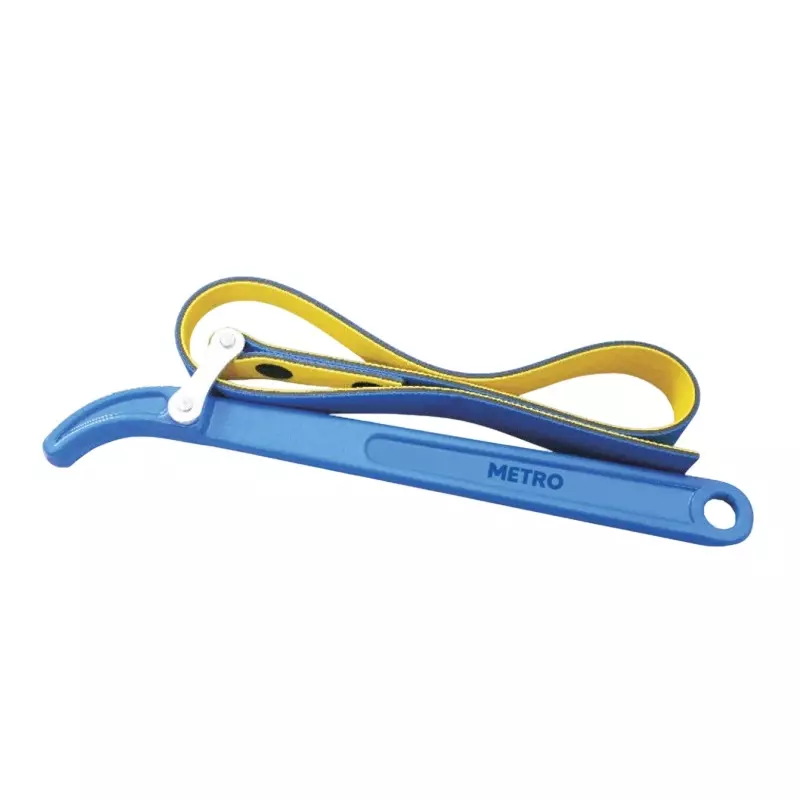 Metro Filter Wrench Blue and Yellow 203.2 mm (8 inch) Size, FWB